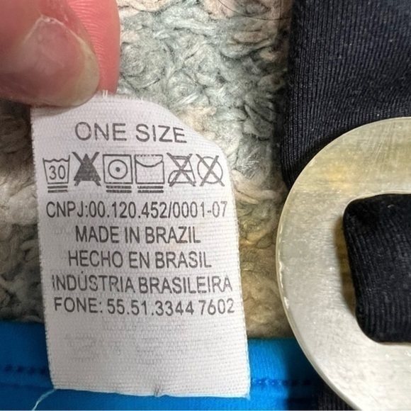 Bia Brazil Workout Top womens one size blue black stretchy tank top - Picture 6 of 6